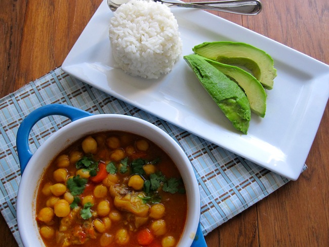 Estofado de Garbanzos con patas de cerdo