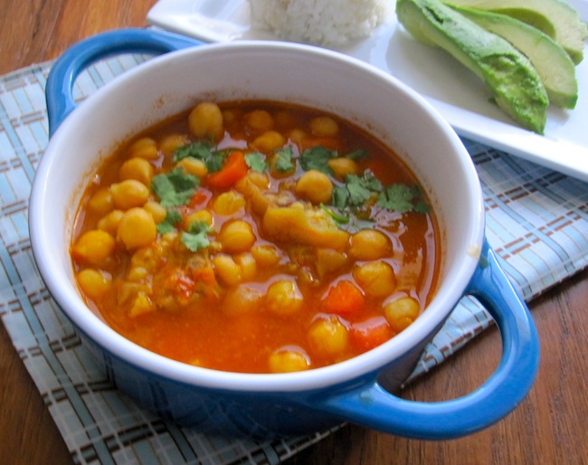 Colombian chickpea soup