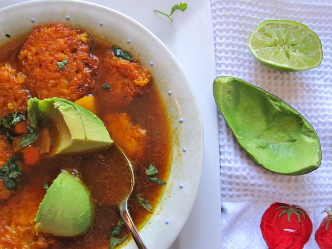 Sopa de Orejas (Colombian Rice fritters Soup)