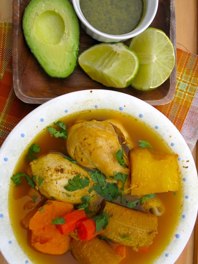 Hervido Llanero de Pollo (Colombian Chicken Soup from Los Llanos)