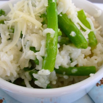 Creamy Asparagus and Lemon Rice
