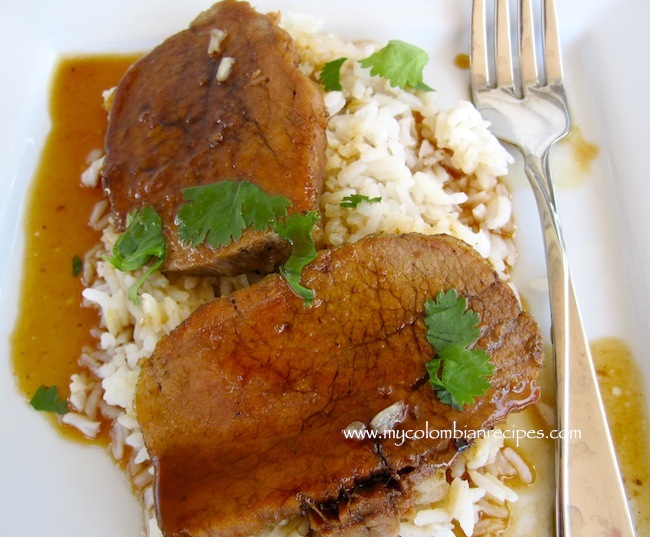 Muchacho con Melao de Panela (Beef with Cane Sugar Syrup)