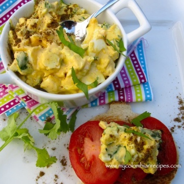 Ensalada de Huevo con Comino y Cilantro