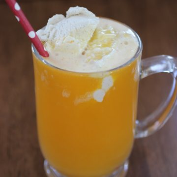 Tangerine Ice Cream Float