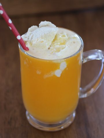 Tangerine Ice Cream Float
