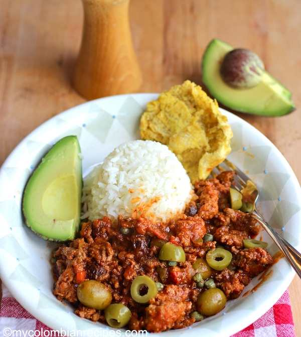 This classic Cuban ground beef dish is quick and easy, and is great over rice. It can also be used as a filling for tacos or empanadas|mycolombianrecipes.com