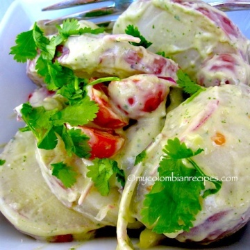 Potato Salad with Avocado Dressing