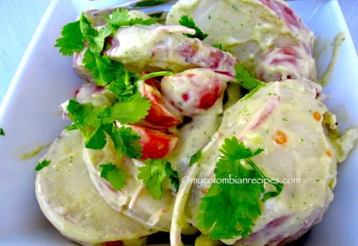 Potato Salad with Avocado Dressing