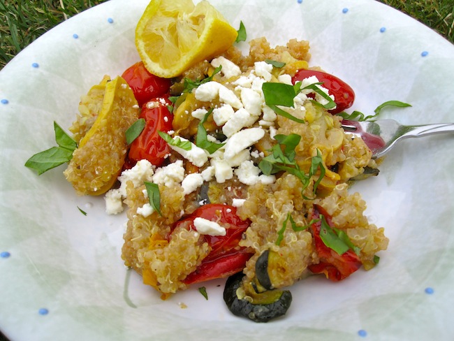 Quinoa con Vegetales Asados (Quinoa with Roasted Vegetables)