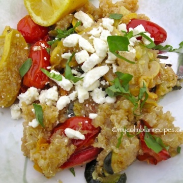 Quinoa con Vegetales Asados (Quinoa with Roasted Vegetables)