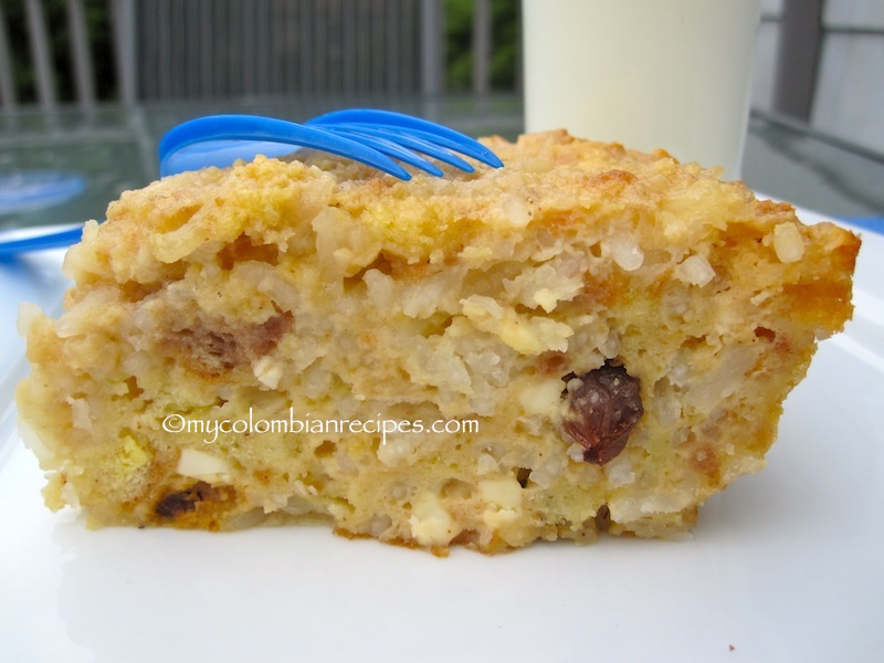 Torta de Pastores (Colombian Cheese and Rice Pudding Cake)