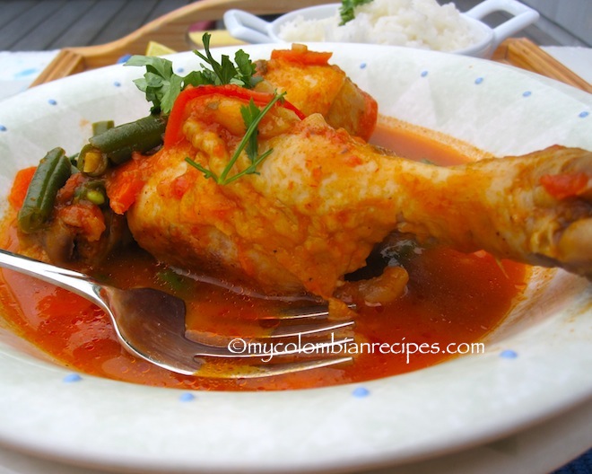 Pollo Guisado a la Jardinera (Braised Chicken with Vegetables)