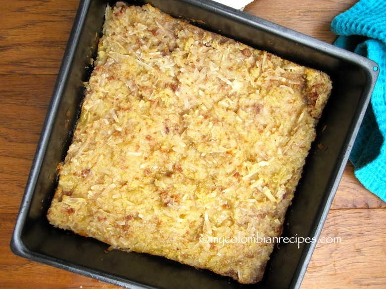 Torta de Dulce de Coco (Colombian Coconut Pudding Cake)