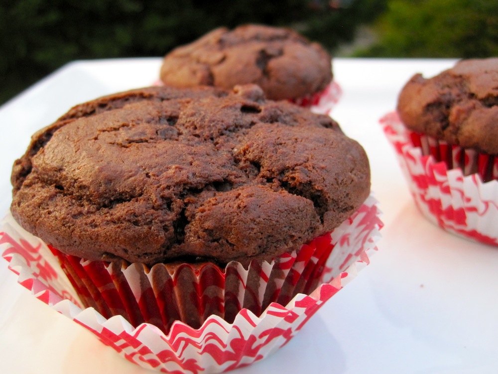 Colombian Chocolate Chunk and Banana Muffins