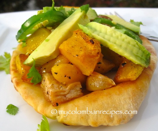 Roasted Butternut Squash, Apple and Jalapeño Flatbread