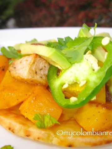 Roasted Butternut Squash, Apple and Jalapeño Flatbread