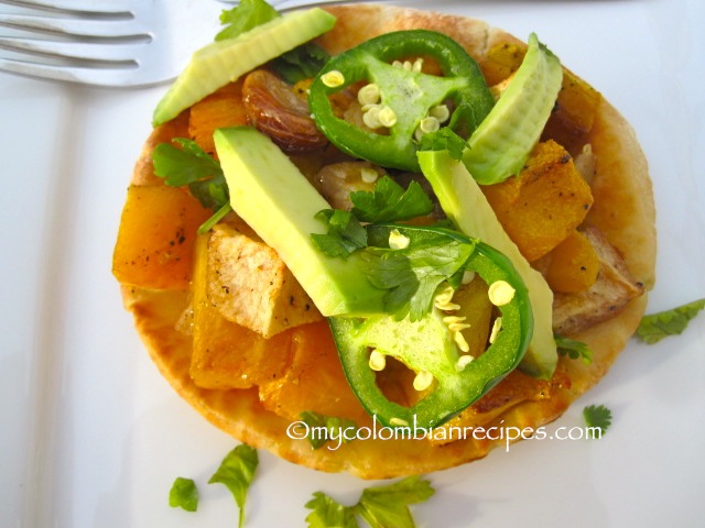 Roasted Butternut Squash, Apple and Jalapeño Flatbread