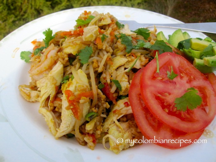 Arroz Chino al estilo Colombaino