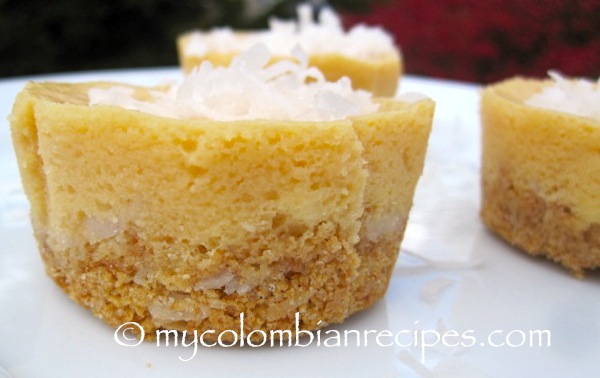 Dulce de Leche and Coconut Mini Cheesecakes