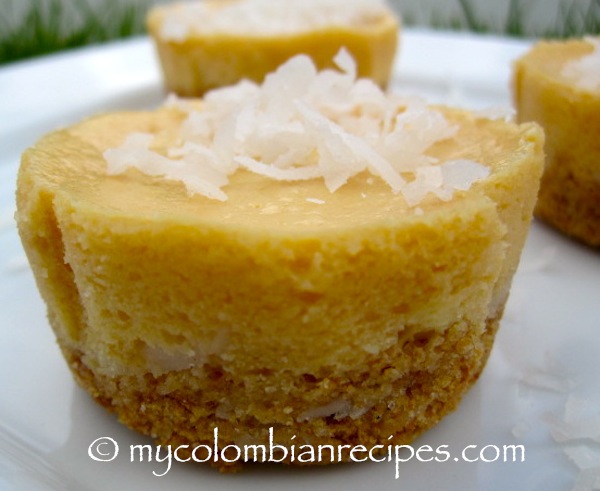 Dulce de Leche and Coconut Mini Cheesecakes