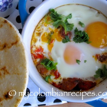 huevos con chorizo