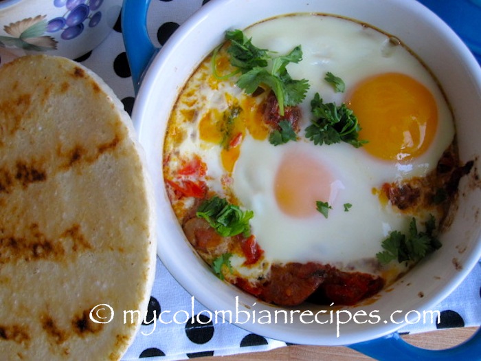 Cazuela de Huevos con Chorizo (Baked Eggs with Chorizo Cazuela de Huevos con Chorizo (Baked Eggs with Chorizo