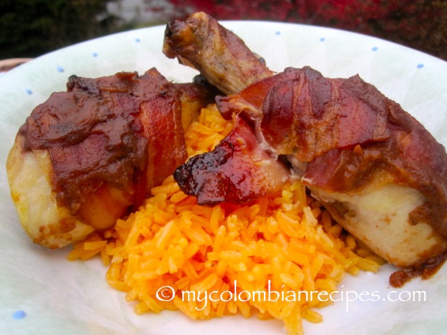 Bacon-Wrapped Chicken with Tamarind Sauce