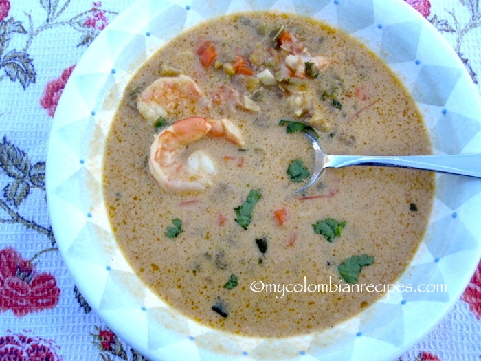 Sopa de Camarones, Coco y Plátano (Shrimp, Coconut and Plantain Soup)