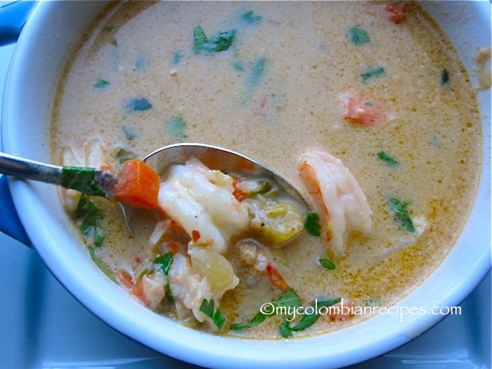 Sopa de Camarones, Coco y Plátano (Shrimp, Coconut and Plantain Soup)