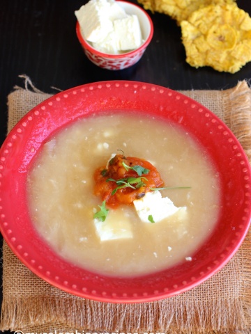 Mote de Queso (Colombian Cheese and Yam Soup)|mycolombianrecipes.com