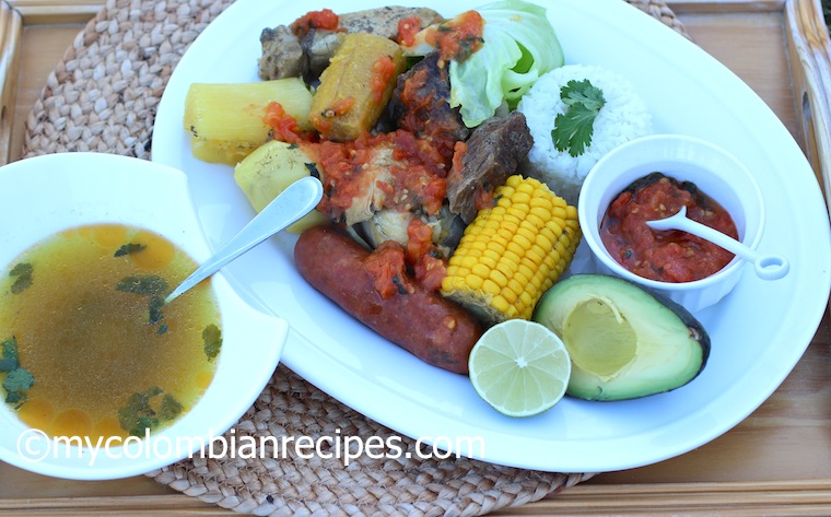 Puchero Santafereno (Colombian Beef, Chicken and Pork Stew)