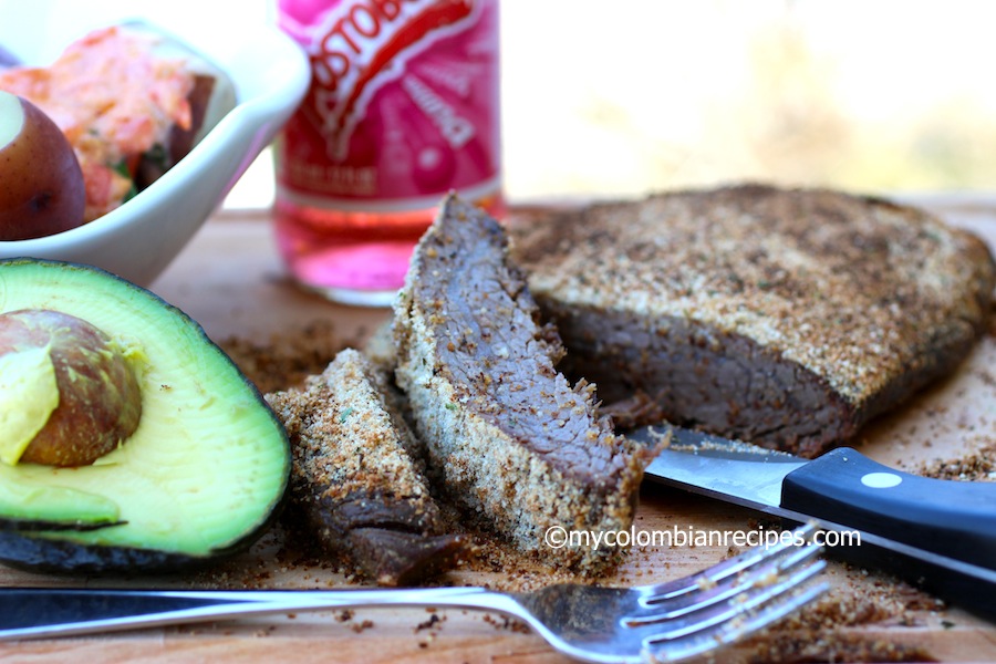 Sobrebarriga al Horno (Colombian-Style Baked Flank Steak)