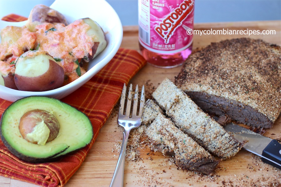 Sobrebarriga al Horno (Colombian-Style Baked Flank Steak)