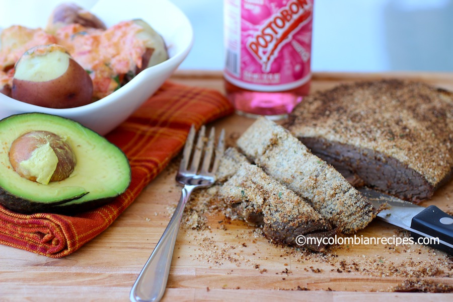 Sobrebarriga al Horno (Colombian-Style Baked Flank Steak)