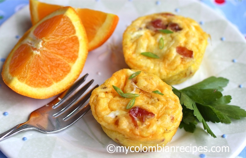 Bacon, Ham and Cheese Mini Frittatas