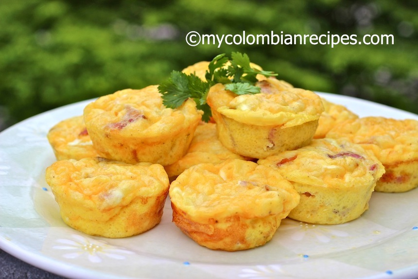 Bacon, Ham and Cheese Mini Frittatas