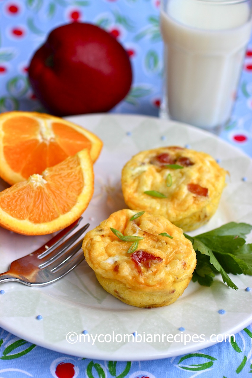 Bacon, Ham and Cheese Mini Frittatas