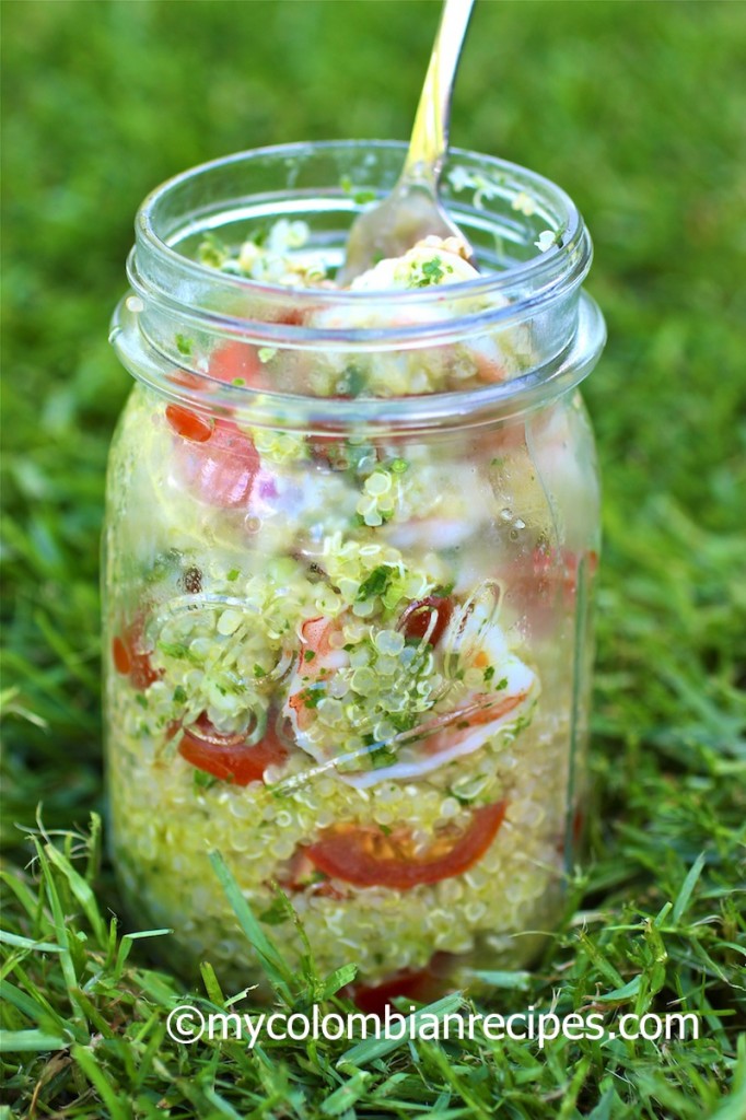 Quinoa, Shrimp and Chimichurri Salad