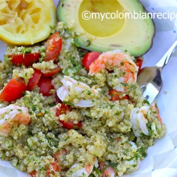 Quinoa, Shrimp and Chimichurri Salad