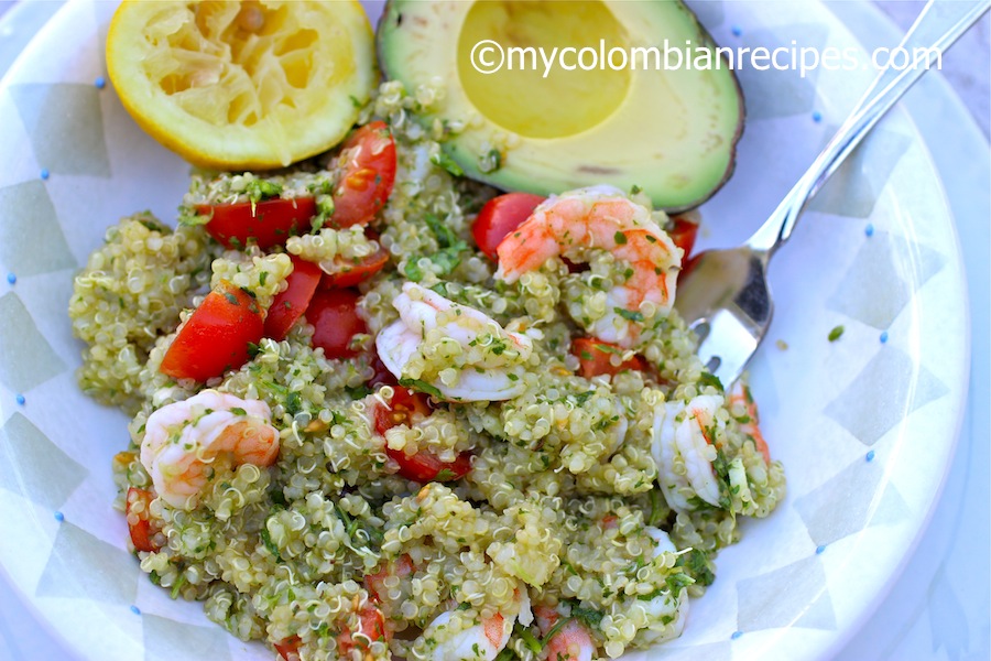 Quinoa, Shrimp and Chimichurri Salad