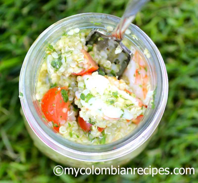 Quinoa, Shrimp and Chimichurri Salad