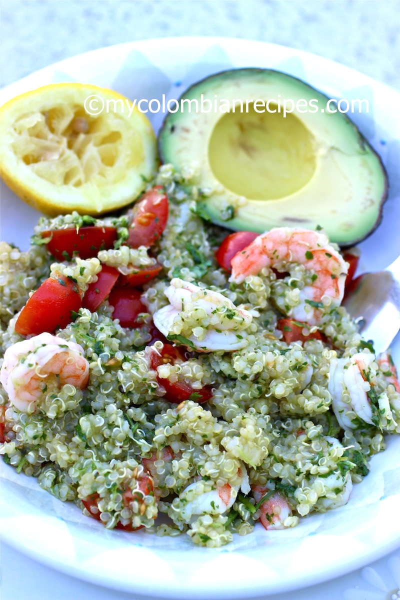 Quinoa, Shrimp and Chimichurri Salad