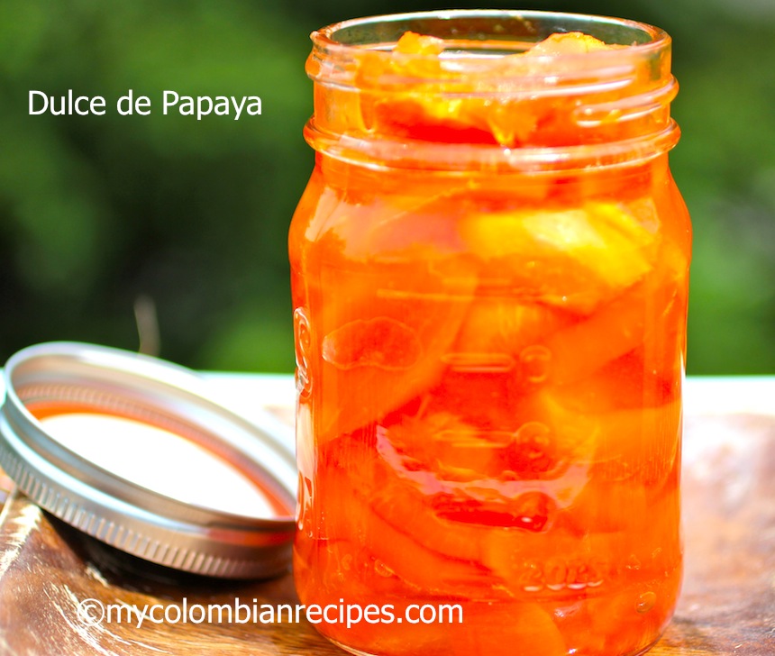 Dulce de Papaya (Fresh Papaya in Syrup)