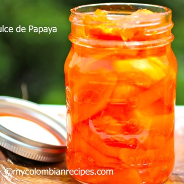 Receta de Dulce de Papaya |mycolombianrecipes.com