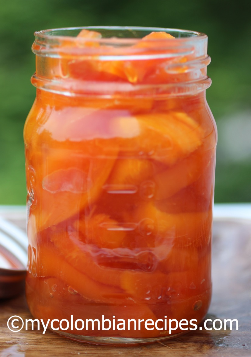 Dulce de Papaya (Fresh Papaya in Syrup)