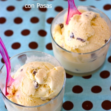 Helado de Ron con Pasas (Rum and Raisins Ice Cream)