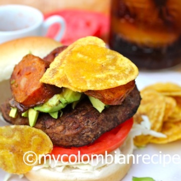 Receta hamburguesa Colombiana