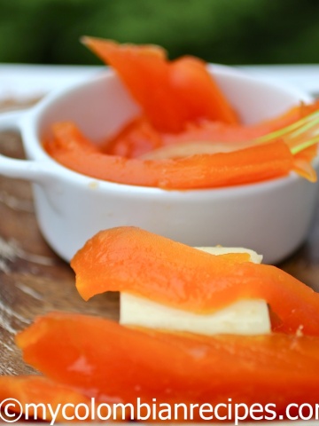 Dulce de Papaya (Fresh Papaya in Syrup) |mycolombianrecipes.com