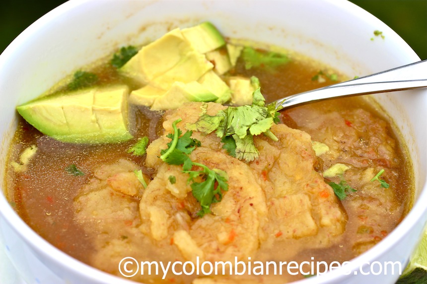 Sopa de Patacon (Fried Green Plantain Soup)