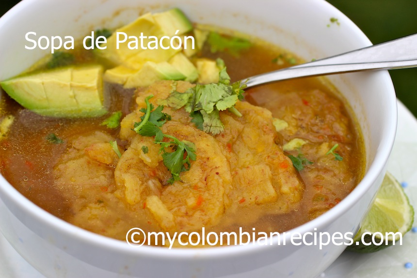 Sopa de Patacon (Fried Green Plantain Soup)